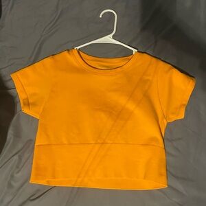 bright orange aerie top